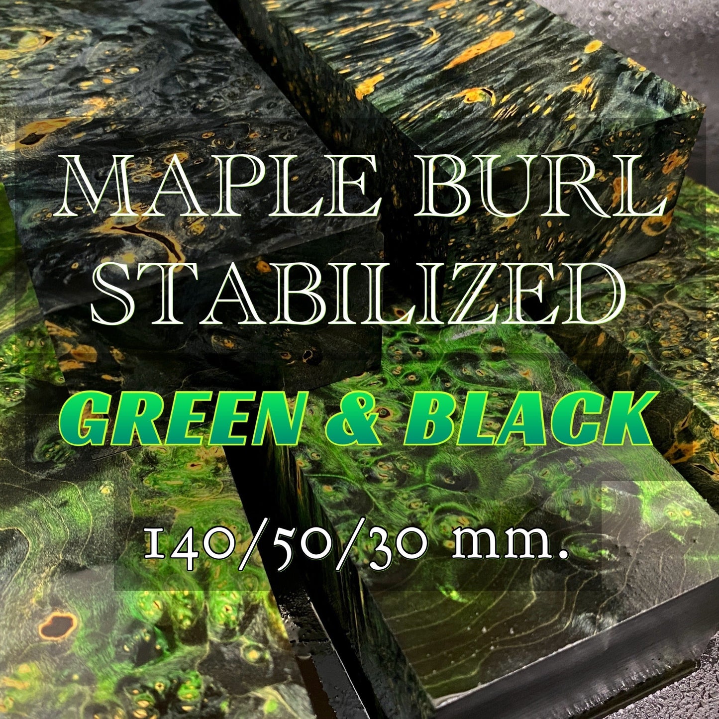 Premium Stabilized Maple Burl Blank