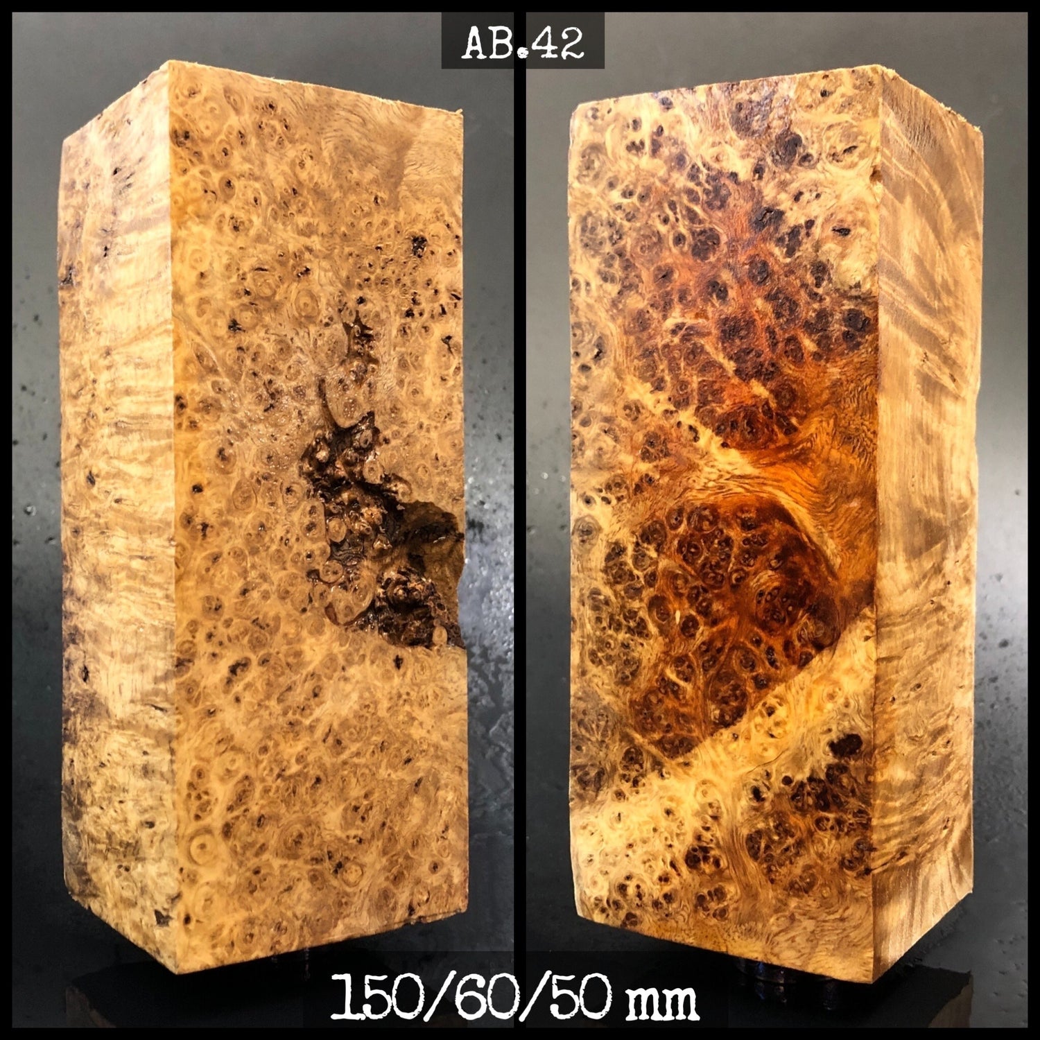 AMBOYNA BURL STABILIZED