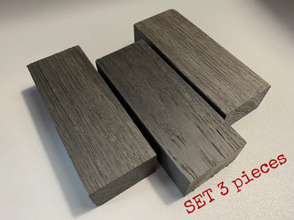 BOG OAK, Fumed Oak, 130/50/30 mm. Wood Blanks for Woodworking, DIY Precious Wood. France Stock