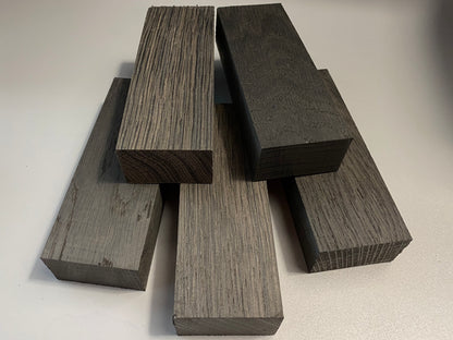 BOG OAK, Fumed Oak, 130/50/30 mm. Wood Blanks for Woodworking, DIY Precious Wood. France Stock