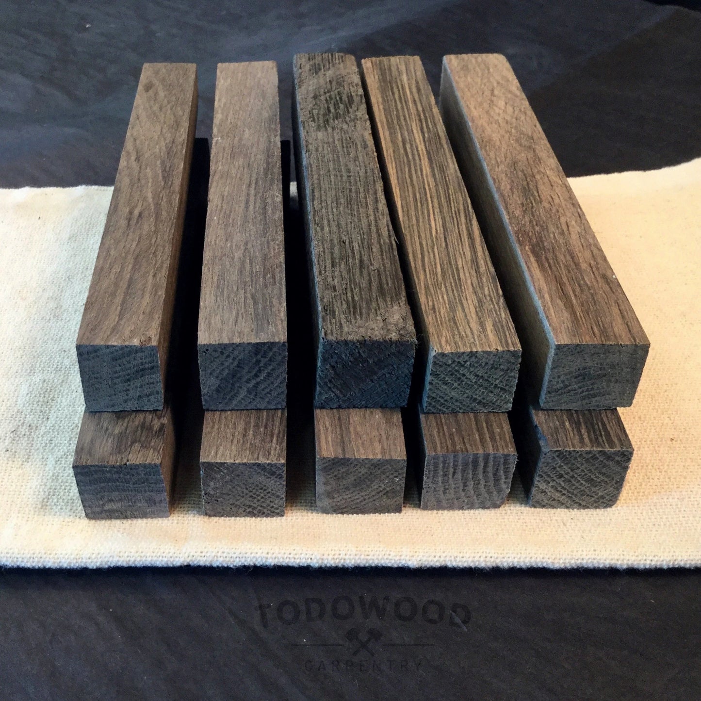 BOG OAK, Fumed Oak, Blanks 125/18/18 mm, for Pen Making, Woodworking, Precious Wood.
