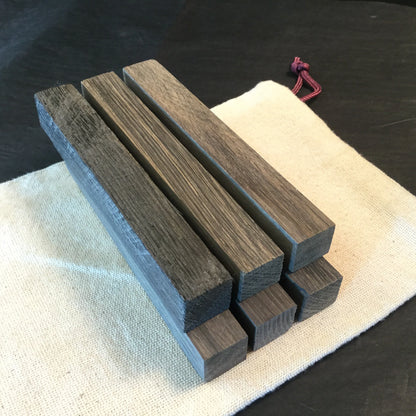 BOG OAK, Fumed Oak, Blanks 125/18/18 mm, for Pen Making, Woodworking, Precious Wood.