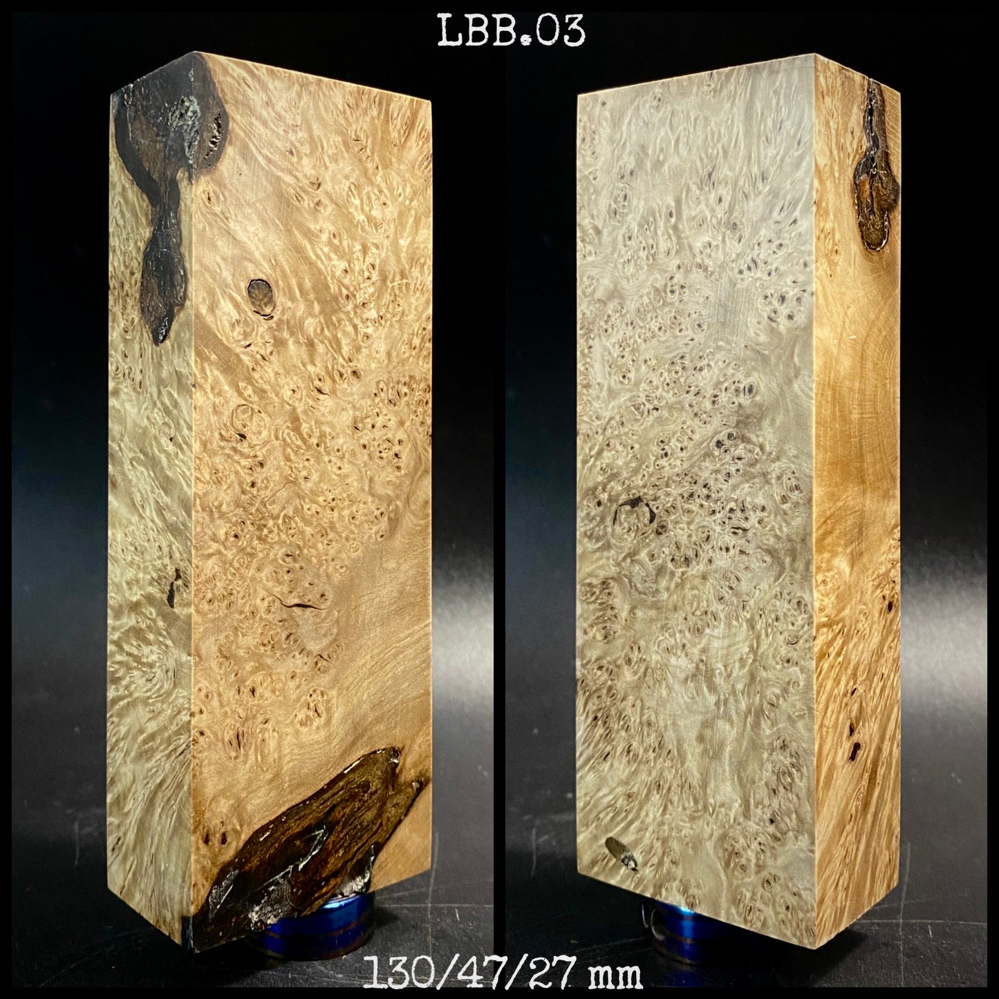 LIGHT BUCKEYE BURL Wood Very Rare, Stabilized Blank for Woodworking