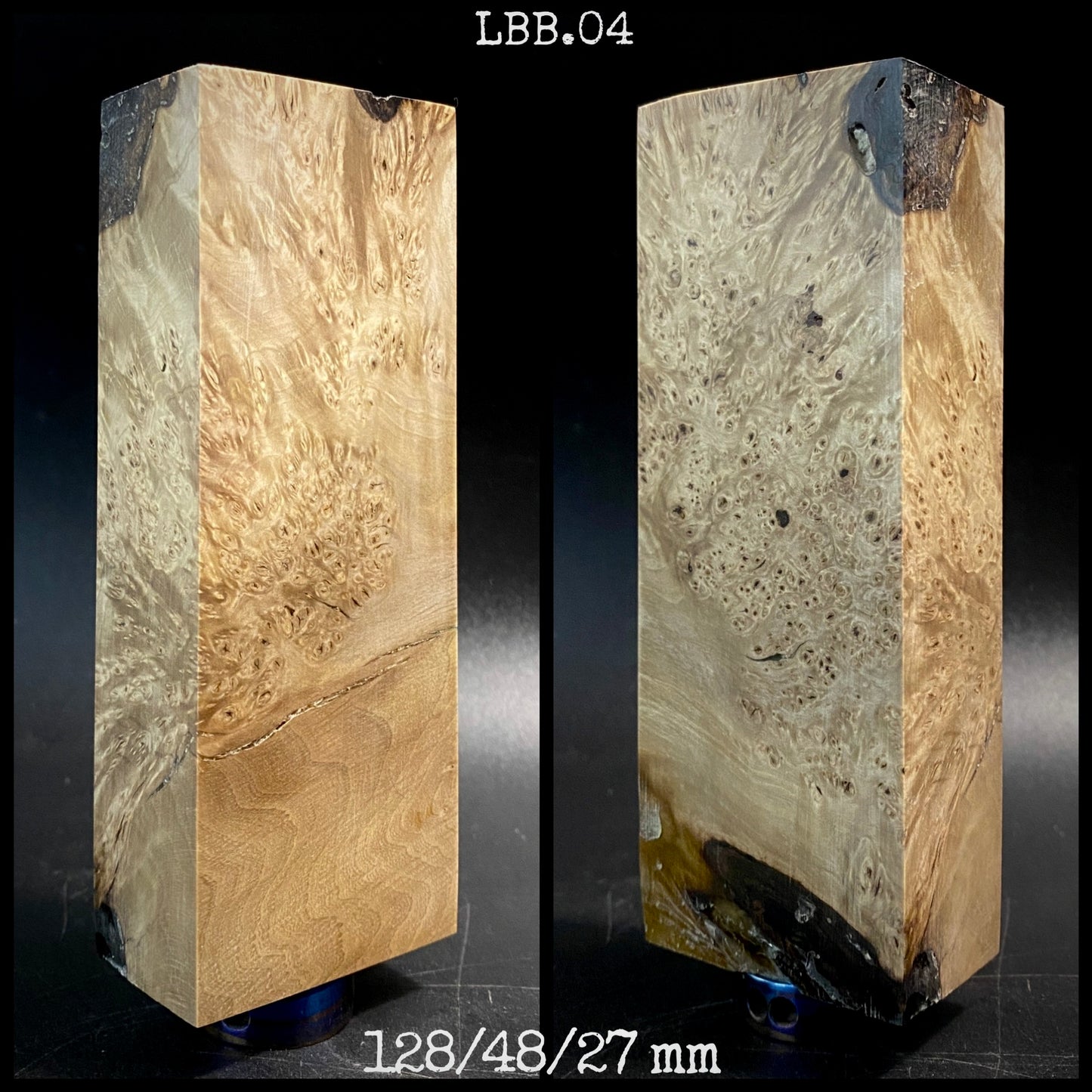 LIGHT BUCKEYE BURL Wood Very Rare, Stabilized Blank for Woodworking