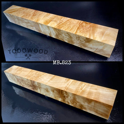 MAPLE BURL Stabilized Wood, Long Sizes 300\40\40 mm, Premium Blanks. France Stock.