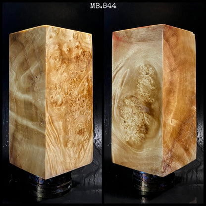 MAPLE BURL Stabilized Wood, Natural Colors, Blanks 100\50\50 mm. France Stock.