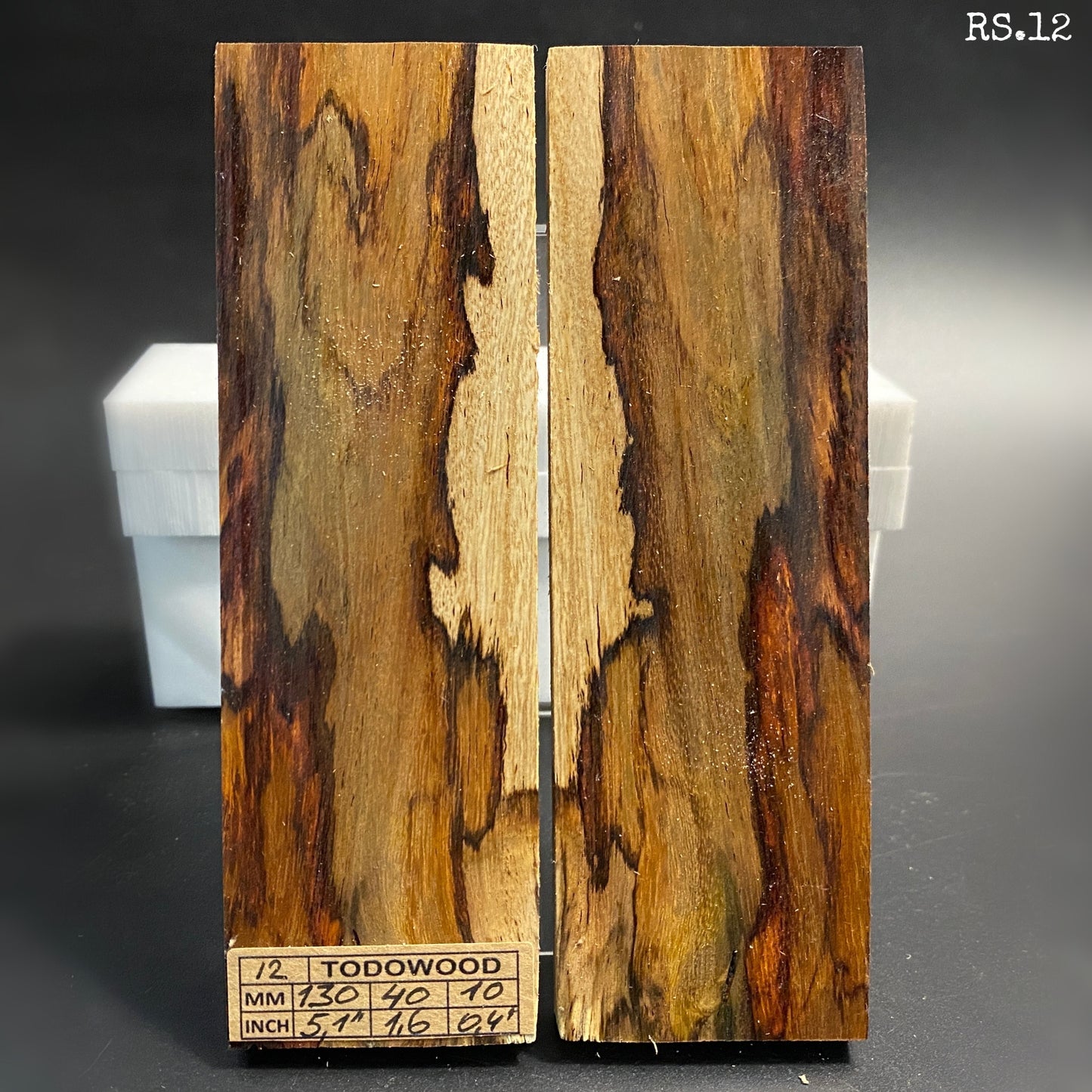 ROSEWOOD SPALTED, Mirror Blanks for Crafting, Woodworking, Precious Woods. France Stock. #RS.12