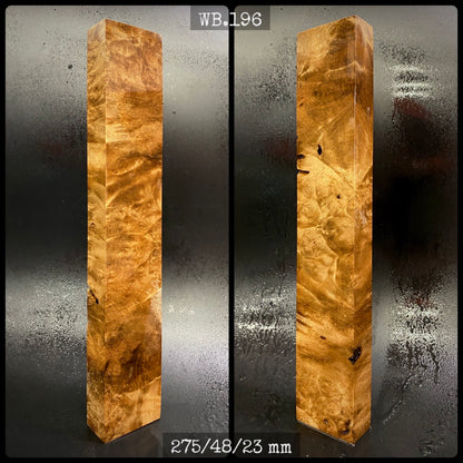 WALNUT BURL Stabilized Wood Very Rare, Blanks for Crafting, Knife Making. France Stock. WB.196