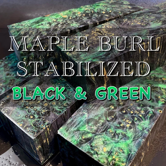 MAPLE BURL Stabilized Wood, Two Colors Blanks for Woodworking. France Stock.